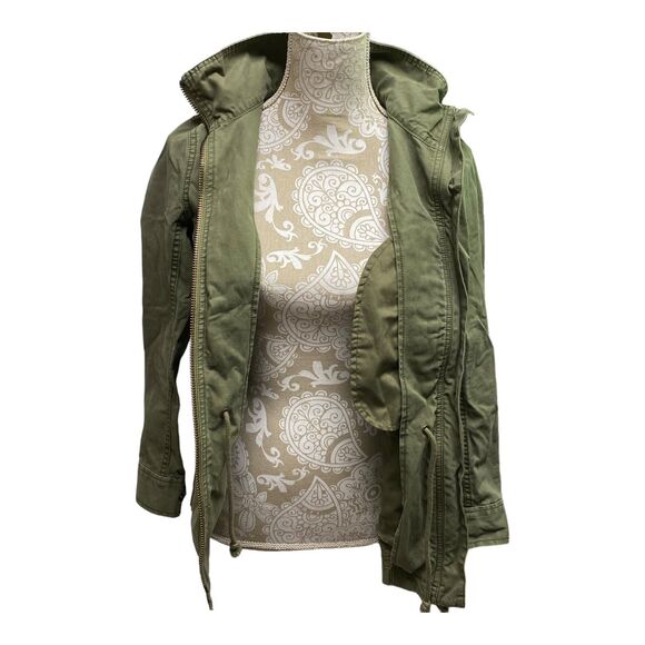 Madewell Passage Utility Cargo Jacket Size XS Olive Army Green 100% Cotton - Picture 2 of 12